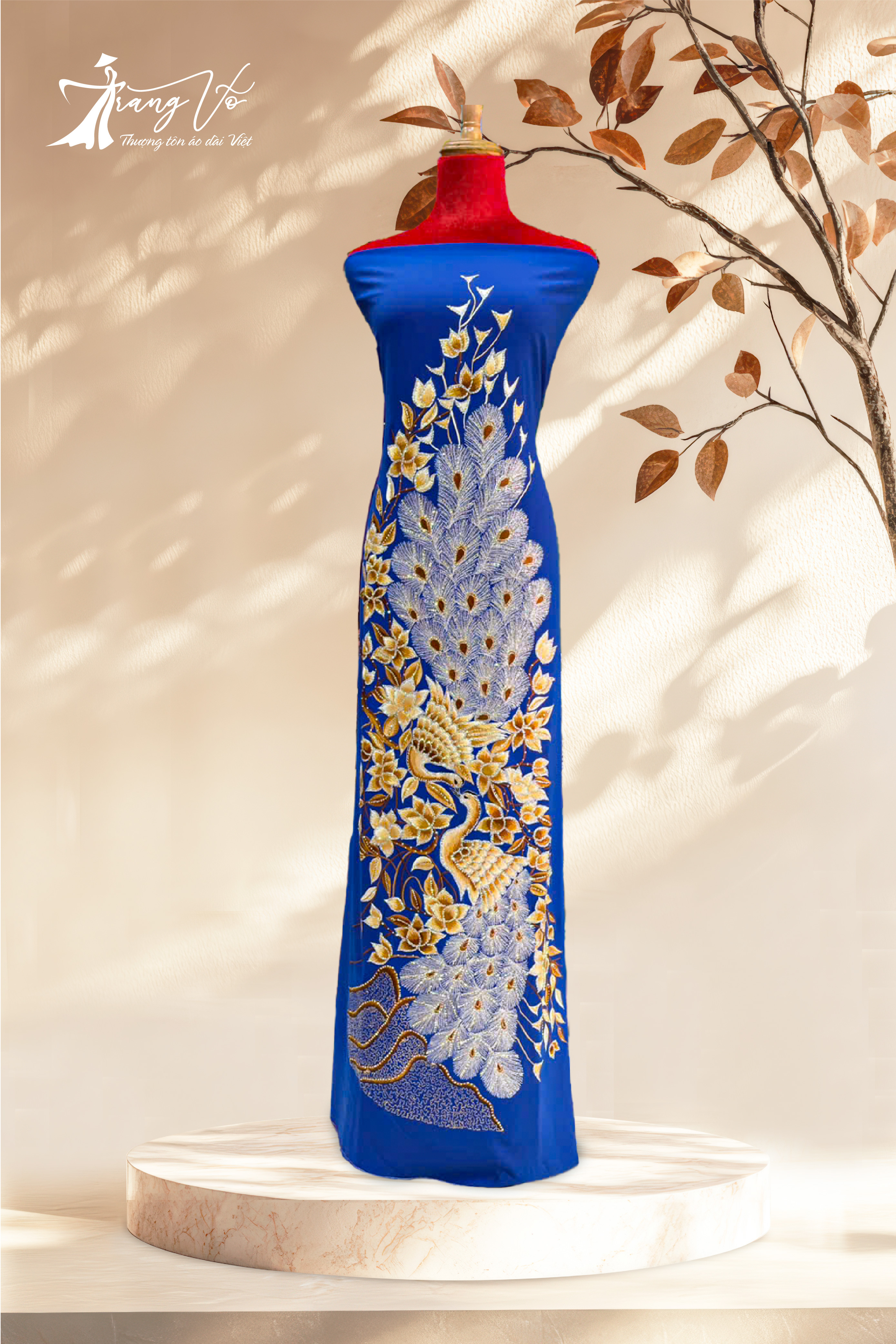 LEN Ý THÊU ÉP ĐÁ SWAROVSKI CAO CẤP #03112416